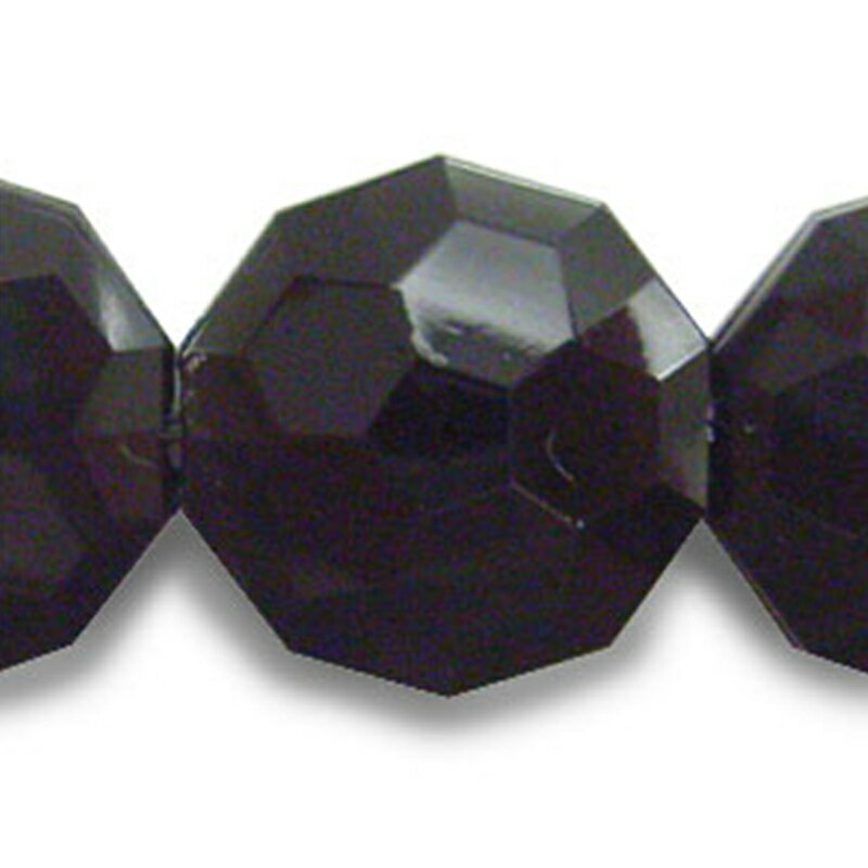 アクリル(通し穴) ACL952 約16×16mm ブラック 6個 カット入り ビーズ 穴あき 丸型 アクリル製 パーツ素材 軽量 ハンドメイドパーツ ハンドメイド資材
