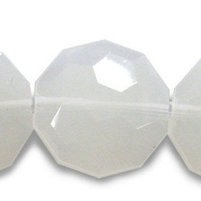 アクリル(通し穴) ACL952 約16×16mm ミルキー 6個 カット入り ビーズ 穴あき 丸型 アクリル製 パーツ素材 軽量 ハンドメイドパーツ ハンドメイド資材