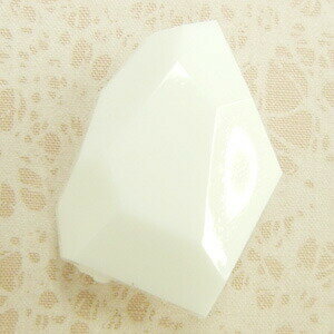 Rakuten - アクリル(通し穴) ACL1003 約25×18mm 太白 3個 カット入り ビーズ 穴あき アクリル製 パーツ素材 軽量 ハンドメイドパーツ ハンドメイド資材