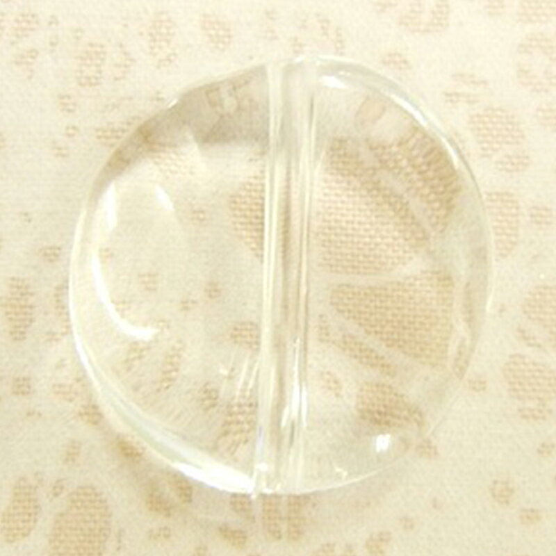 アクリル(通し穴) ACL1007 約16×16mm クリア 8個 ビーズ 穴あき 丸型 アクリル製 パーツ素材 軽量 ハンドメイドパーツ ハンドメイド資材