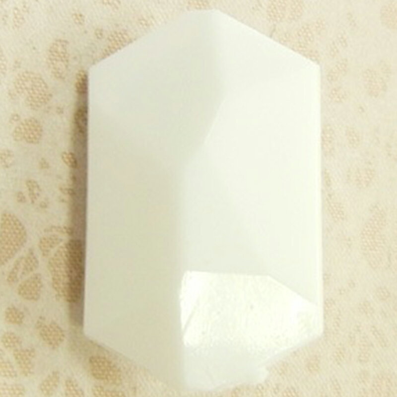 アクリル(通し穴) ACL1009 約25×15mm 太白 5個 カット入り ビーズ 穴あき アクリル製 パーツ素材 軽量 ハンドメイドパーツ ハンドメイド資材