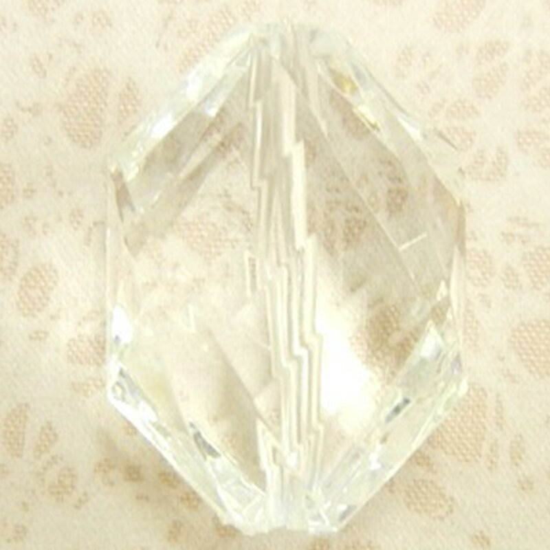 アクリル(通し穴) ACL1011 約22×16mm クリア 4個 カット入り ビーズ 穴あき アクリル製 パーツ素材 軽量 ハンドメイドパーツ ハンドメイド資材