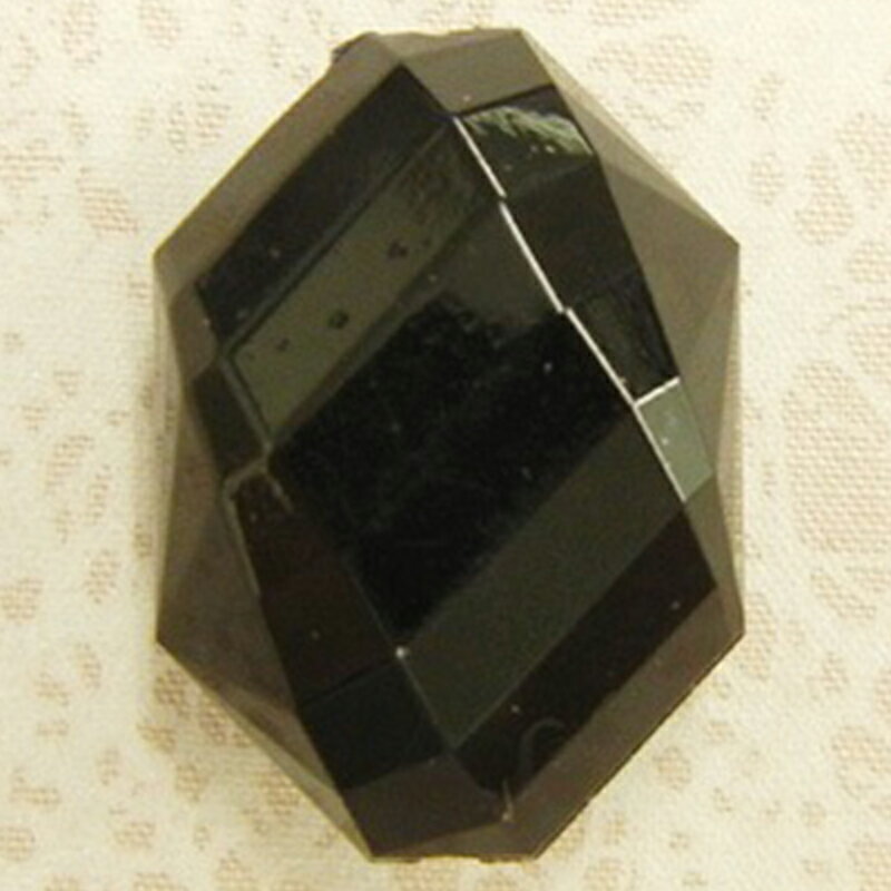 アクリル(通し穴) ACL1011 約22×16mm ブラック 4個 カット入り ビーズ 穴あき アクリル製 パーツ素材 軽量 ハンドメイドパーツ ハンドメイド資材