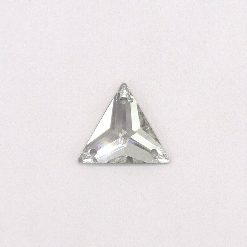 其它 辅助材料 - アスフォー 縫付用 603 三角形 8mm クリスタル 2個 装飾 高品質 手作り 衣装 制作 高級 パーツ 手芸 ファッション