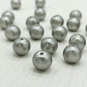 【パック販売】コットンパール 通し穴 グレー 1パック 大袋 丸 ラウンド 両穴 日本製 正規品 パール 軽い クラフト ハンドメイド ハンドメイドアクセサリー