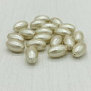 コットンパール 変形 通し穴 ナツメ キスカ 小袋 楕円 両穴 日本製 正規品 パール 軽い クラフト ハンドメイド ハンドメイドアクセサリー