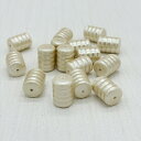 コットンパール 変形 通し穴 筒 キスカ 小袋 両穴 日本製 正規品 パール 軽い クラフト ハンドメイド ハンドメイドアクセサリー