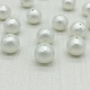 コットンパール 通し穴 リッチホワイト 小袋 丸 ラウンド 両穴 日本製 正規品 パール 軽い クラフト ハンドメイド ハンドメイドアクセサリー