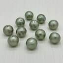 コットンパール 通し穴 ライトグリーン 小袋 丸 ラウンド 両穴 日本製 正規品 パール 軽い クラフト ハンドメイド ハンドメイドアクセサリー
