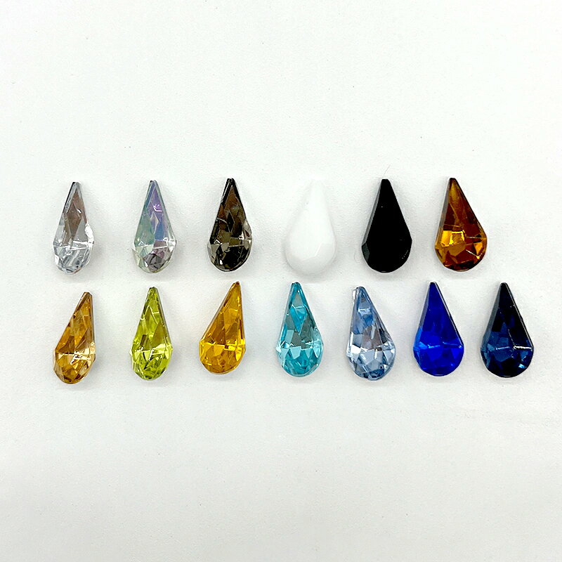 Rakuten - アクリルダイヤストーン(しずく) P4300 ドロップ型 アクリル製 パーツ素材 軽量 ハンドメイドパーツ ハンドメイド資材