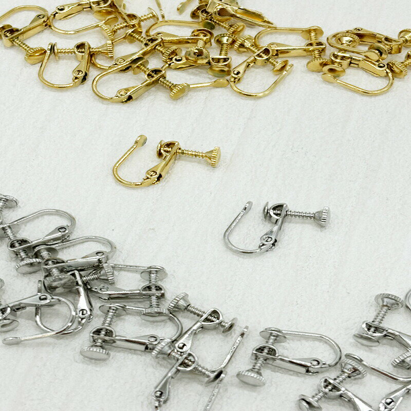 イヤリング E-10/3 10mm 金色 銀色 真鍮 ピアス金具 アクセサリーパーツ アクセサリー パーツ