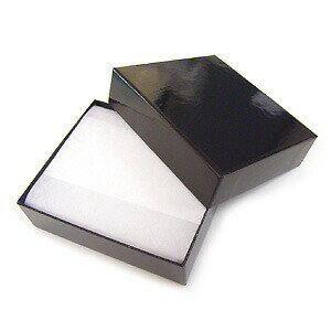 ギフトケース (大) 304 黒 102x88x31mm 1箱 セルフ ラッピング 梱包 梱包材 フェザーケース ブラック アクセサリー 販売 ハンドメイド 手...