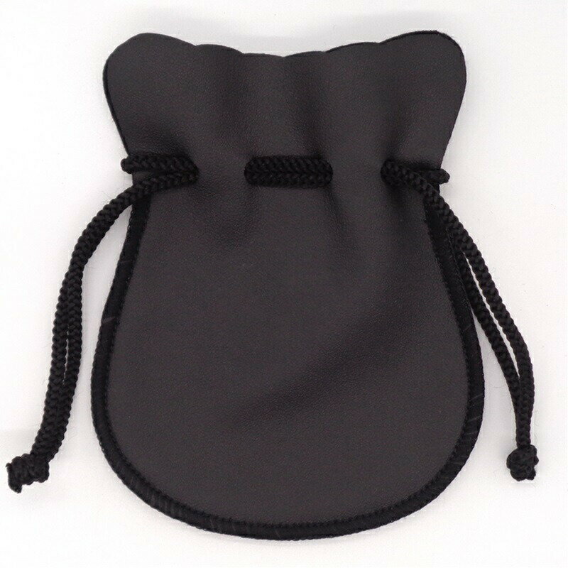 巾着ポーチ(大) 4008 98×120mm ブラック 1個