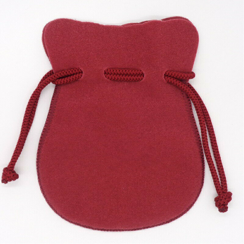 巾着ポーチ(大) 4007 98×120mm エンジ 1個