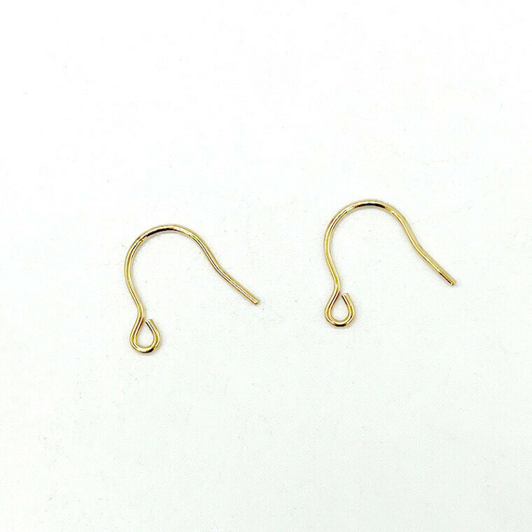 Rakuten - K14 ゴールドフィルド ピアス フィッシュフック 4006405 12x11mm 線0.71mm 1ペア