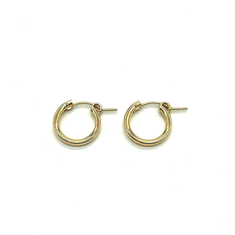Rakuten - K14 ゴールドフィルド ユーロフープピアス 4011515 2.3x15mm 1個 フープピアス フープ ピアス