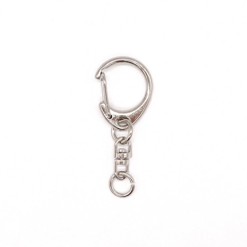 【ケース販売】大容量 ワンタッチキーホルダー Sサイズ CWH/CAS25/SWV-S 全長45mm 6000個 ケース キーホルダー 小さめ サイズ キーホルダーパーツ 金具 キーホルダー金具 ナスカン 丸カン 回転カン チャーム ハンドメイド 手作り イベント フリマ ギフト 2