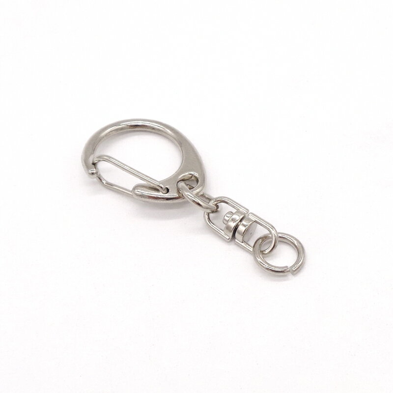 【ケース販売】大容量 ワンタッチキーホルダー Sサイズ CWH/CAS25/SWV-S 全長45mm 6000個 ケース キーホルダー 小さめ サイズ キーホルダーパーツ 金具 キーホルダー金具 ナスカン 丸カン 回転カン チャーム ハンドメイド 手作り イベント フリマ ギフト 3