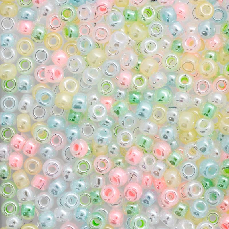 Rakuten - MIYUKIビーズ H3967 丸大ビーズ(ミックス) 3mm 7g #3077 少量パック 約273粒 ガラスビーズ ガラス ビーズ 8/0 日本産 国内産