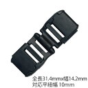 危険防止パーツ 無縫製 平紐用 NPS-10F 1セット 平紐用 安全バックル プラスチック 外れる 危険防止 パーツ 縫製加工不要 ネック ストラップ セーフ...