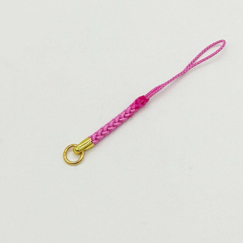 長さ：約78mm 重さ：0.5g(1本あたり) 金具のメッキ色：金 紐の下部分に金具があるタイプの根付です。 丸カンが付いています。 【メッキの色味について】 ※画像の色味はサンプルです。ロットにより異なります。 ※同じ商品でも入荷時期等により、サイズ・色調・メッキ等の仕様に若干の変更・個体差がある場合がございます。 予めご了承の上、ご注文をお願いします。 【注意】 ※体質によってかゆみ・かぶれが生じる場合があります。 ※お使いのブラウザや画面設定により、商品のカラーが実際と異なって見える場合がございます。