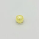樹脂パール/通し穴 NO.627 B3803 1本 丸 ラウンド イエロー 黄色 パール 軽い プラスチック製 樹脂 プラパール クラフト ハンドメイド ハンドメイドアクセサリー 国産