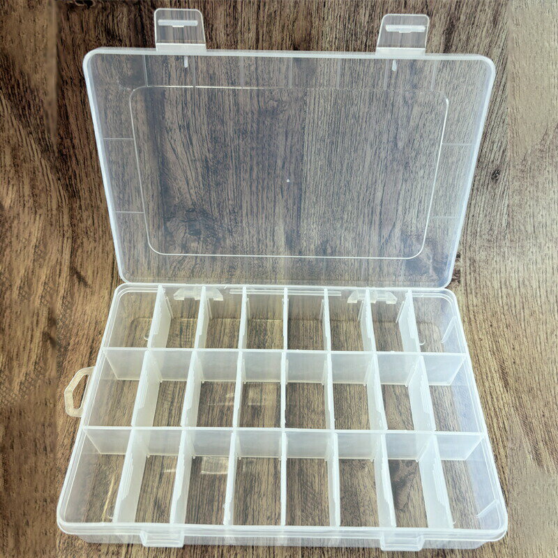 収納ケース K018 200x140x37mm クリア 1個 パーツケース アクセサリーパーツ ネイルパーツ 整理 保管