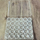 収納ケース K004 160x137x35mm クリア 1個 アクリルコンテナ パーツケース アクセサリーパーツ ネイルパーツ 整理 保管