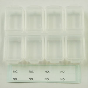 収納ケース FB8 85x65mm クリア 1個 パーツケース アクセサリーパーツ ネイルパーツ 整理 保管