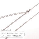 ステンレス ネックレス デザイン チェーン JTSC-17 SS017-24 幅約2mm 全長60cm 1本