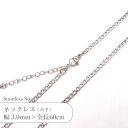 ステンレス ネックレス 喜平 チェーン JTSC-25 SS025-24 幅約3mm 全長60cm 1本