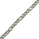 【1メートル単位】 ステンレス チェーン フィガロ JTSC-68 1M 太さ約4.5mm 線径約1mm フィガロチェーン ステンレス製 ステンレス製チェーン ハンドメイド 材料 素材