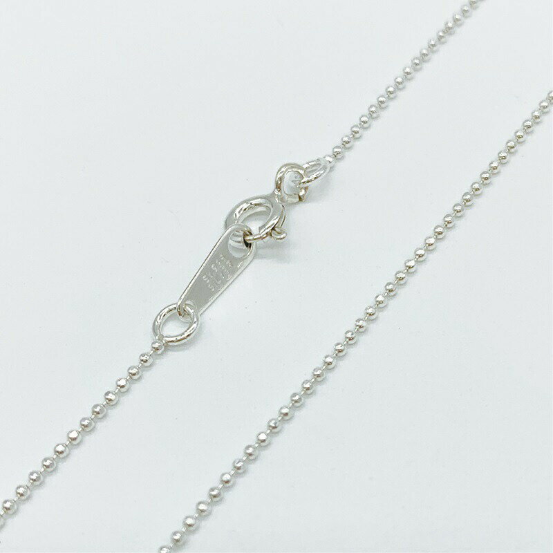 シルバー925 ネックレス カット ボールチェーン SVBCH10 φ1.0mm 1本