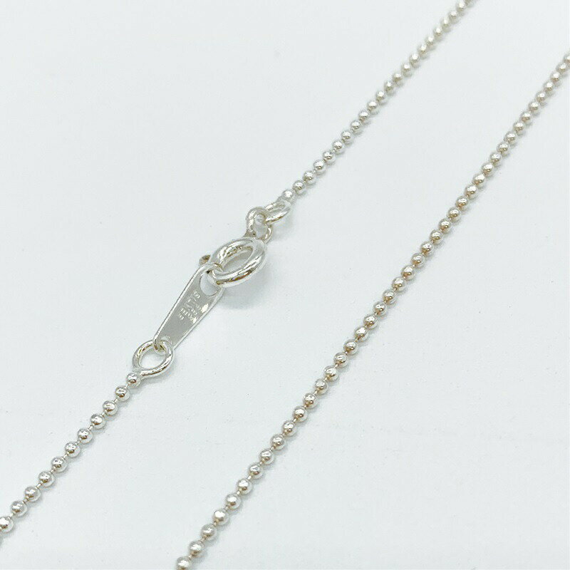 Rakuten - シルバー925 ネックレス カット ボールチェーン SVBCH12 φ1.2mm 1本