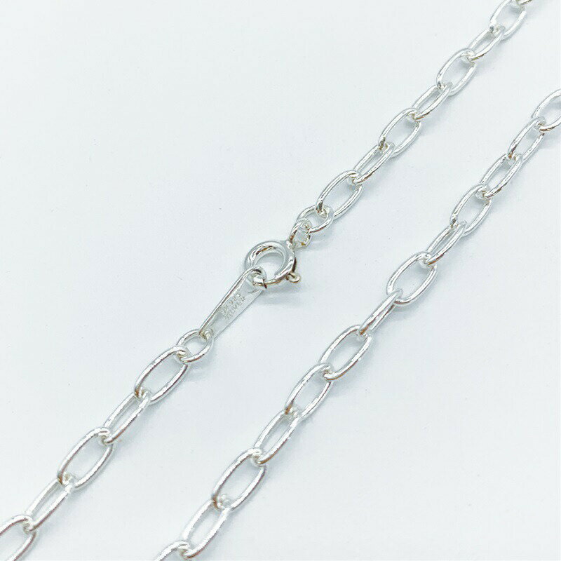 シルバー925 ネックレス 荒目 小判 チェーン SVLCL80 線径0.8mm 1本