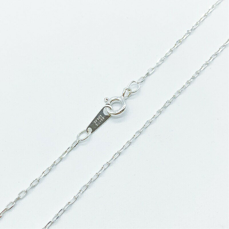シルバー925 ネックレス 荒目 小判 4面カット チェーン SVLCI35 線径0.35mm 1本