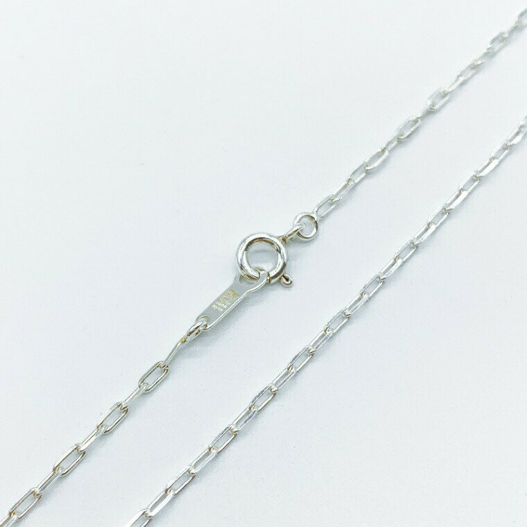 シルバー925 ネックレス 荒目 小判 4面カット チェーン SVLCI50 線径0.5mm 1本