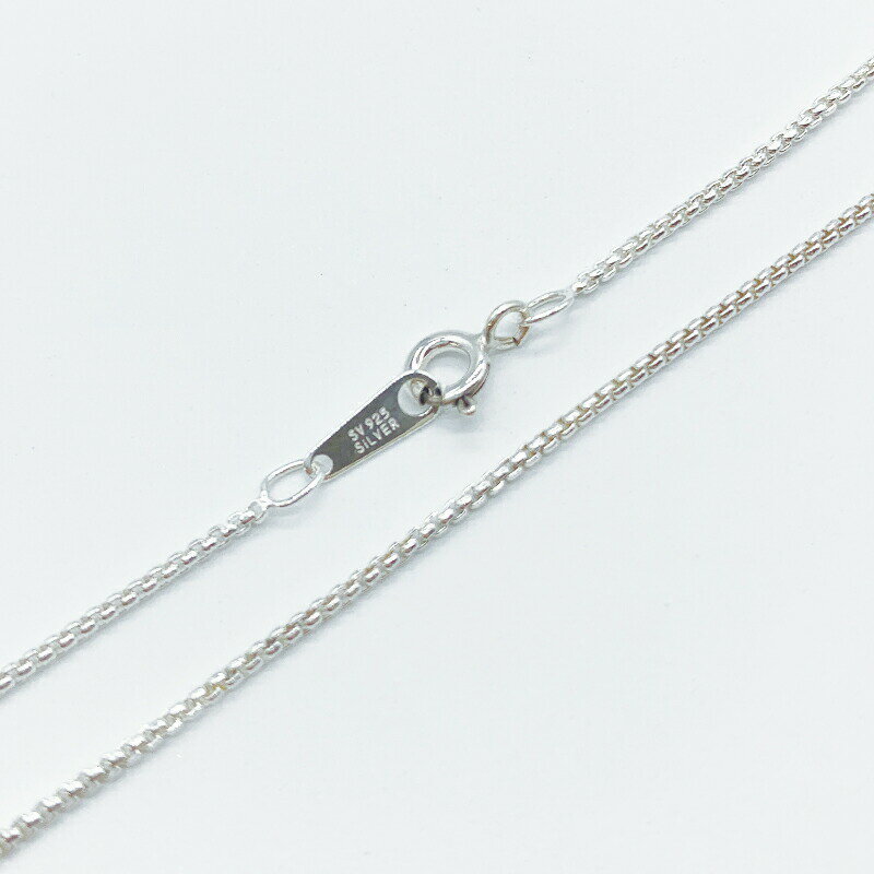 シルバー925 ネックレス ボックス 甲丸 チェーン SVVHR10 線径1.0mm 1本