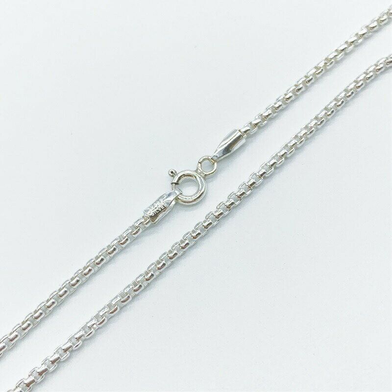 シルバー925 ネックレス ボックス 甲丸 チェーン SVVHR20 線径2.0mm 1本