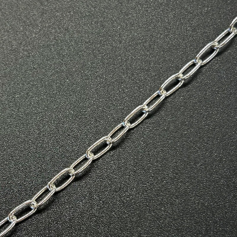 【10cm単位】シルバー925 SV925 長小判チェーン LCL100 線径1mm