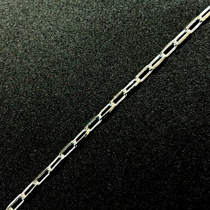 【10cm単位】シルバー925 SV925 長小判2面カットチェーン LCL0352C 線径0.35mm