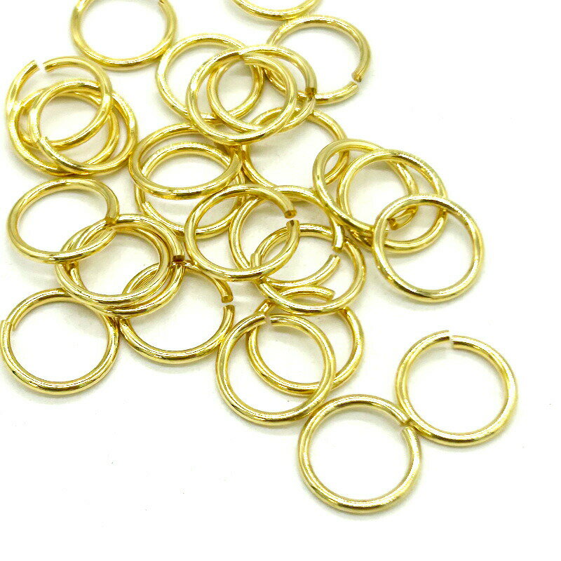 丸カン MKNBR 線径1.2mm 金色 銀色 真鍮 金具 アクセサリーパーツ アクセサリー パーツ 素材 副資材 ゴールド シルバー マルカン