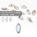 プレシオサ PRECIOSA ファンシーストーン 4200 クリスタルオーロラ 5x2.5mm 10個 小袋 ハンドメイド パーツ アクセサリー ビジュー デコ...