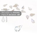 プレシオサ PRECIOSA ラインストーン ツユ クリスタル 8x4.8mm 3個 小袋 ハンドメイド パーツ アクセサリー ビジュー デコパーツ ネイル ネ...