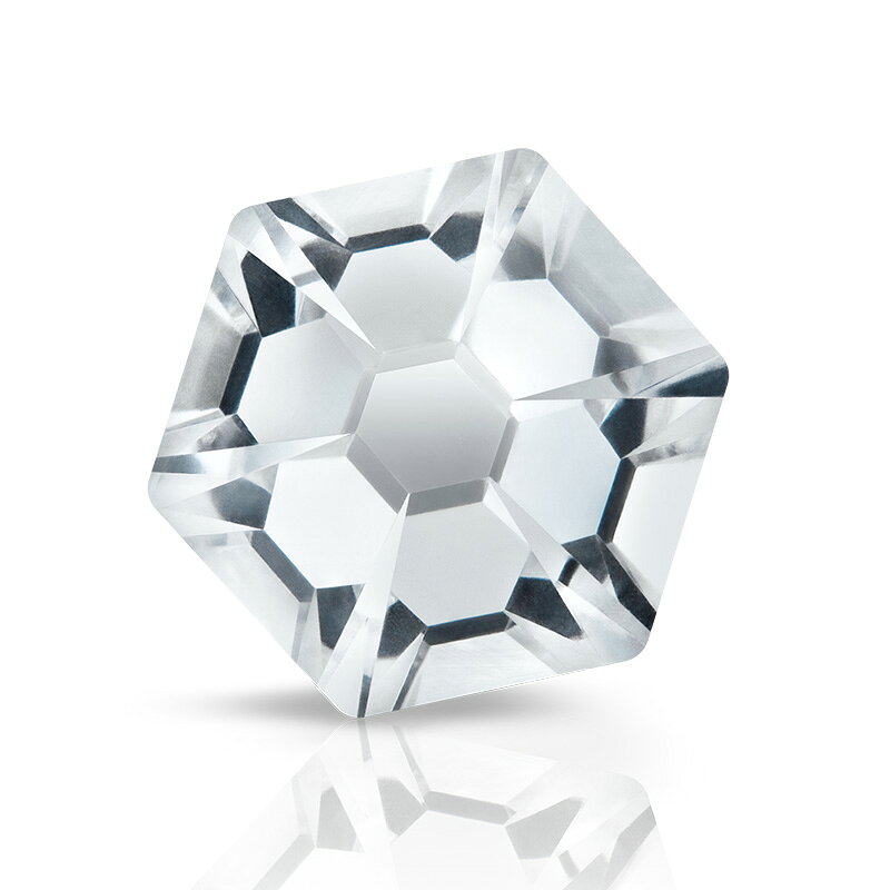 プレシオサ PRECIOSA ラインストーン ヘキサゴン クリスタル 5.5mm 3個 小袋 ハンドメイド パーツ アクセサリー ビジュー デコパーツ ネイル ネイルパーツ ジェルネイル レジン フラットバック FB 変型 tsukuro-dot-com-10013107 作ろ!ドットコム サンプル画像2