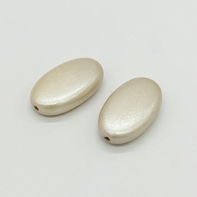 ウッドパール 通し穴 平ナツメ キスカ ウッドビーズ ウッドパーツ 木製ビーズ デザインビーズ パール調..