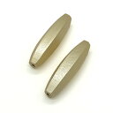 ウッドパール 通し穴 長ナツメカット シャンパン ウッドビーズ ウッドパーツ 木製ビーズ デザインビーズ パール調 パール塗装 両穴 大人カラー ナツメ ビーズ パール アクセサリーパーツ パーツ アクセサリー材料