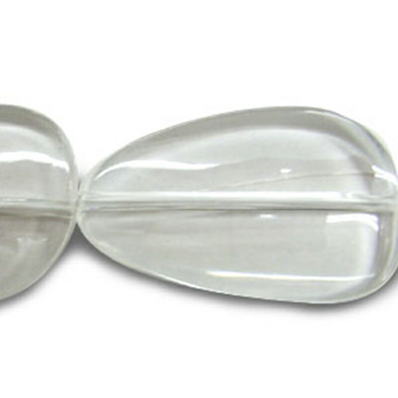 アクリル(通し穴) ACL880 約50×28mm クリア 2個 ビーズ 穴あき アクリル製 パーツ素材 軽量 丸ビーズ ..