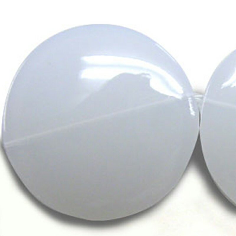 アクリル(通し穴) ACL883 約42×41mm ミルキー 2個 ビーズ 穴あき アクリル製 パーツ素材 軽量 丸ビーズ ハンドメイドパーツ ハンドメイド資材