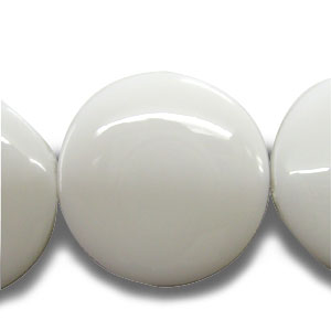 アクリル(通し穴) ACL891 約32×32mm 太白 3個 ビーズ 穴あき アクリル製 パーツ素材 軽量 丸ビーズ ハンドメイドパーツ ハンドメイド資材
